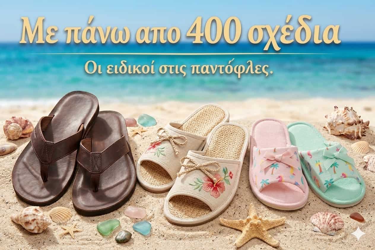 Δωρεάν αποστολή στο χώρο σας σε ολη την Ελλάδα Παντοφλες ανδρικες γυναικειες παιδικες